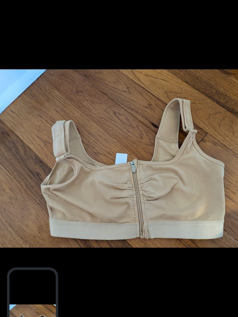 2 Front-Zip Nude Sports Bras